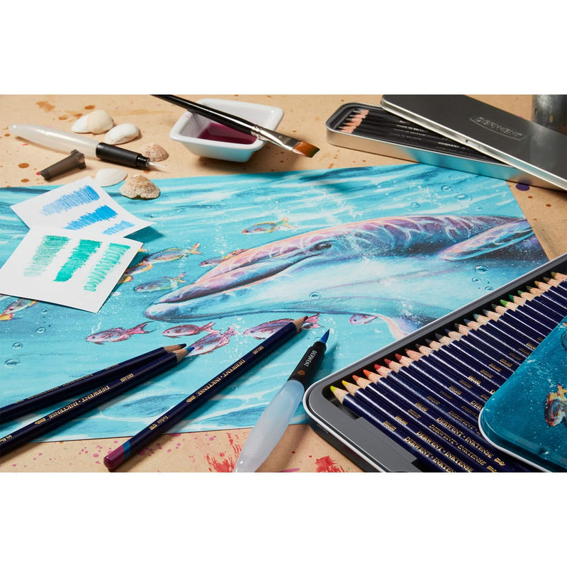 Derwent Inktense Pencil Tin Set - 72 Pencils