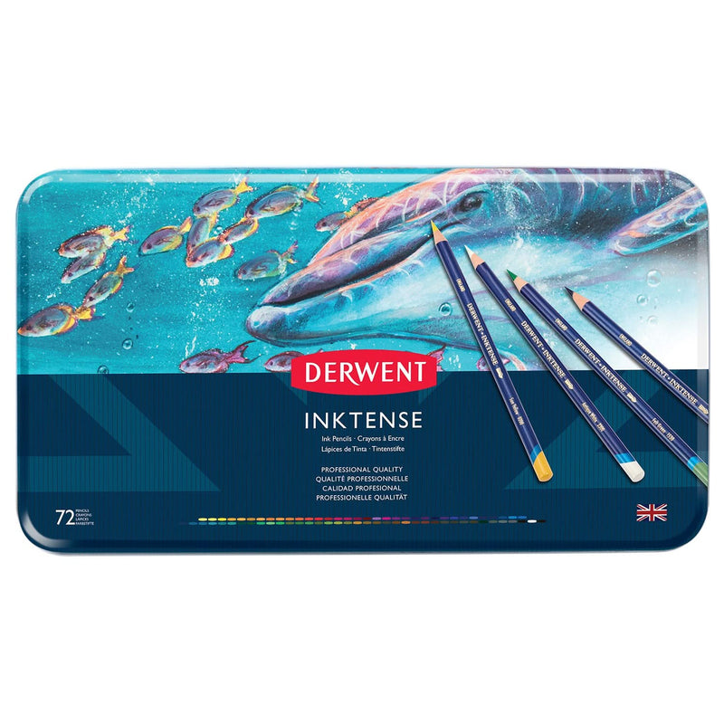 Derwent Inktense Pencil Tin Set - 72 Pencils