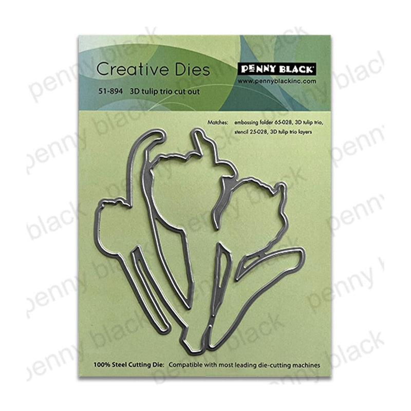 Penny Black Creative Dies - Tulip Trio