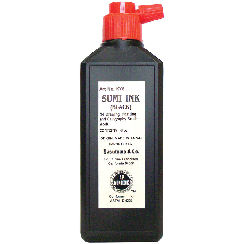 Yasutomo Sumi Ink 6oz - Black