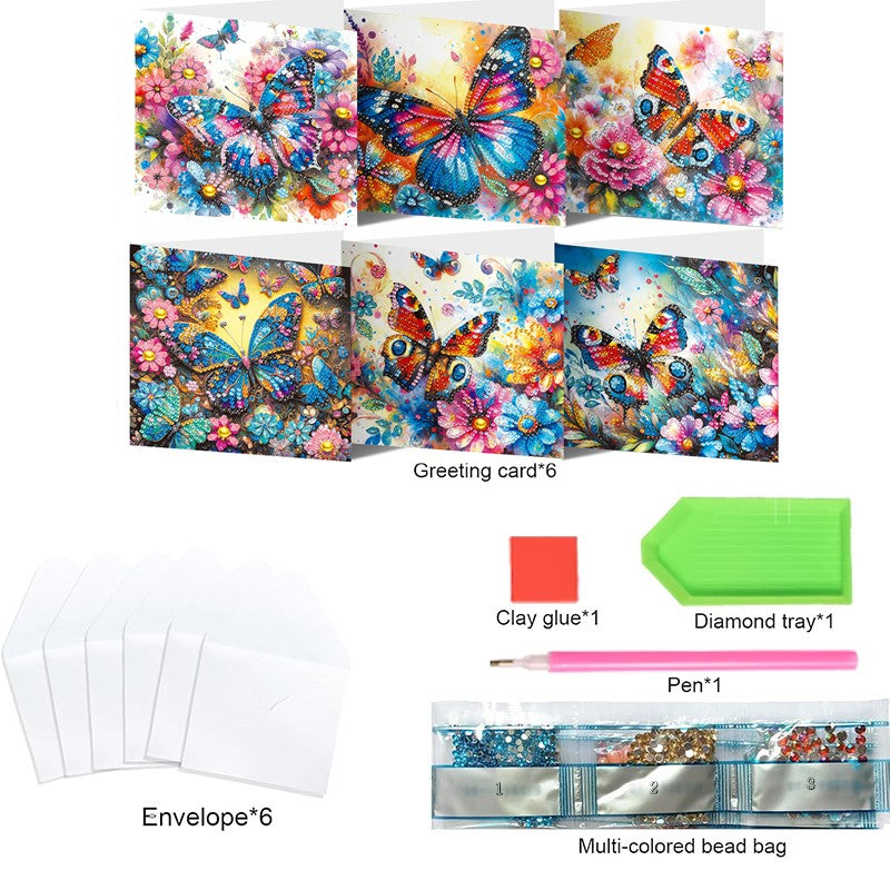 Poppy Crafts Diamond Art Greeting Card Kit