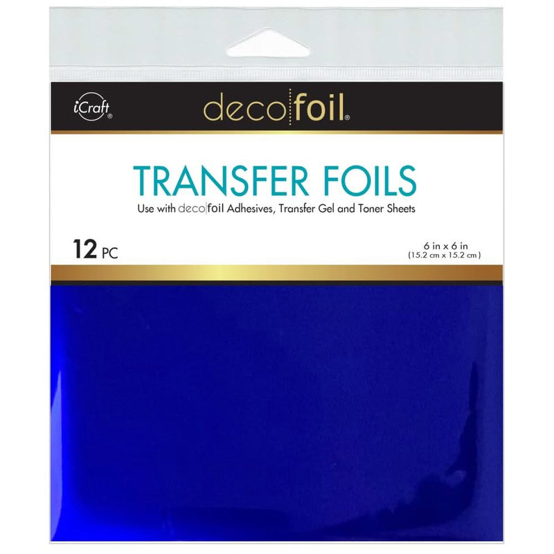 Deco Foil Transfer Sheets 6"X6" 12/Pkg - Indigo Dreams