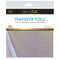 Deco Foil Transfer Sheets 6"X6" 12/Pkg Silver Sparkle