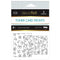 Deco Foil Toner Card Fronts 4.25"X5.5" 8/Pkg Delicate Magnolias