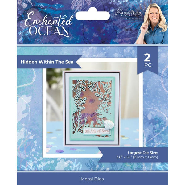 Sara Signature Enchanted Ocean Metal Die Hidden Within The Sea - Create A Card*