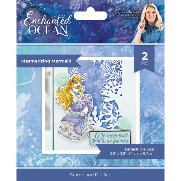 Sara Signature Enchanted Ocean Stamp And Die Mesmerizing Mermaid