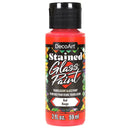 DecoArt Stained Glass Paint 2oz - Red