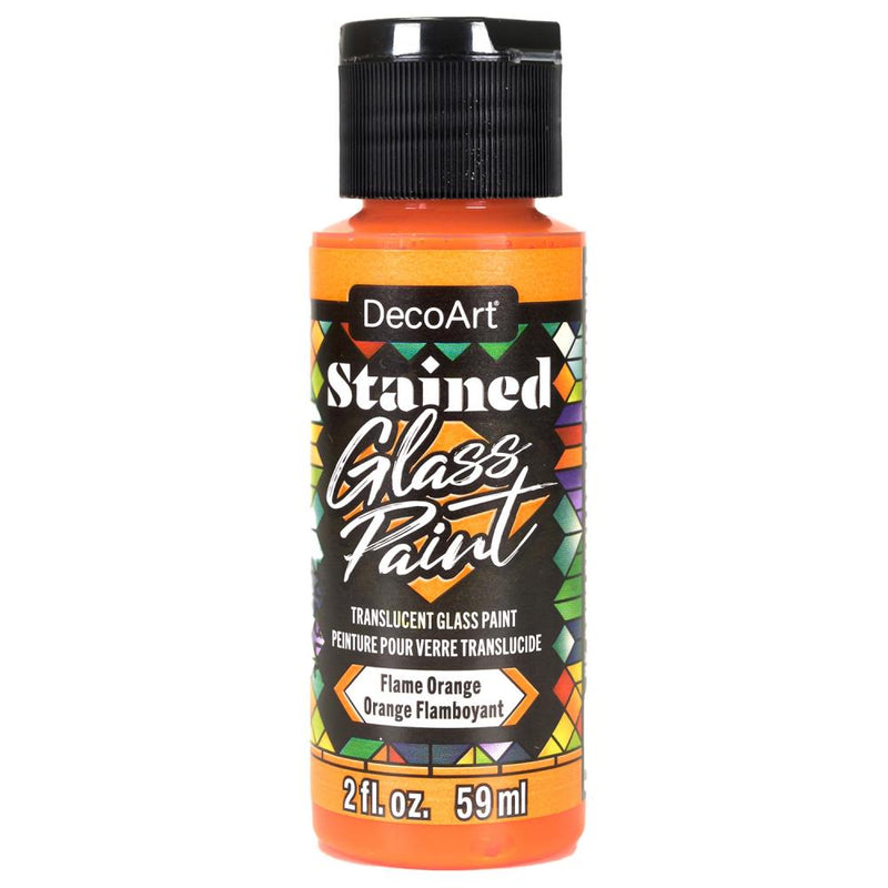 DecoArt Stained Glass Paint 2oz - Flame Orange