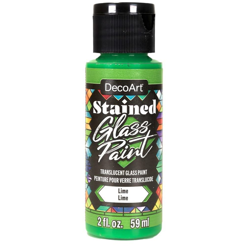 DecoArt Stained Glass Paint 2oz - Lime*