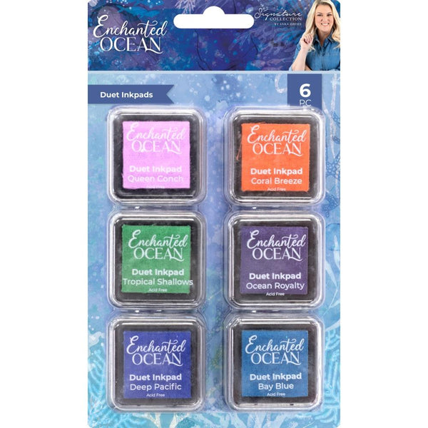 Sara Signature Enchanted Ocean Duet Inkpads 6/Pkg Enchanted Ocean