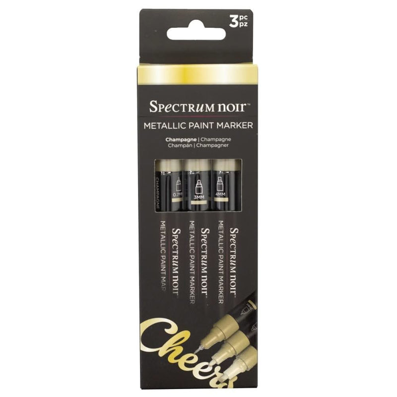 Spectrum Noir Metallic Paint Marker 3/Pkg Champagne*