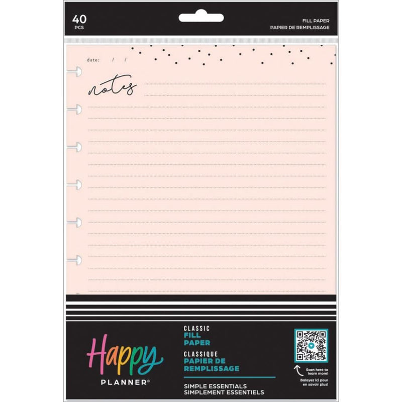 Happy Planner Classic Fill Paper Simple Essentials* – CraftOnline