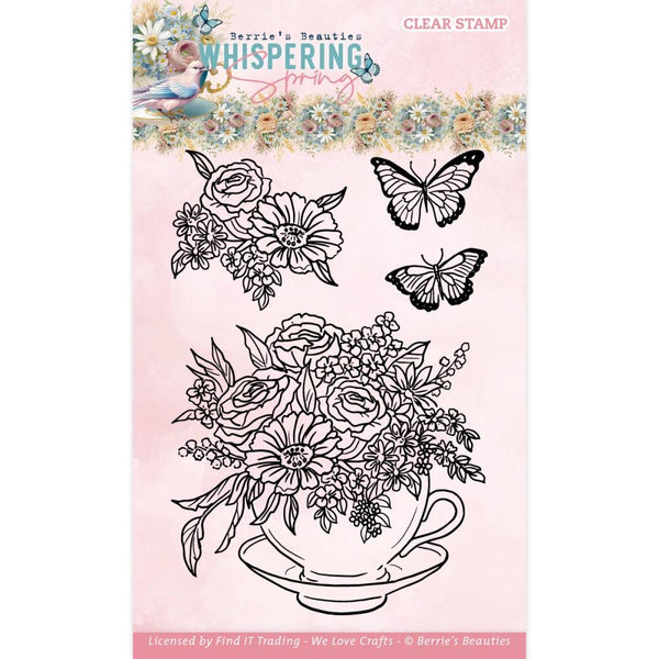 Find It Trading Berries Beauties Clear Stamps Tea - Whispering Spring
