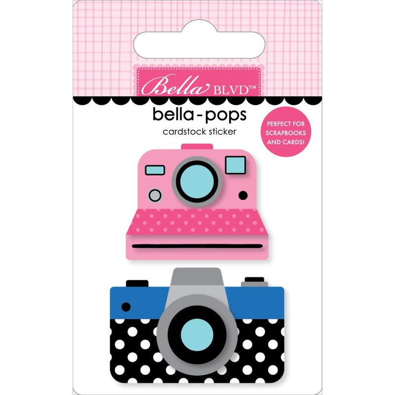 Bella Blvd Let's Scrapbook! Bella-Pops 3D Stickers Click! Click!