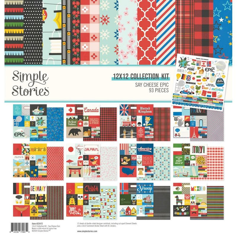 Simple Stories Collection Kit 12"X12" Say Cheese Epic*