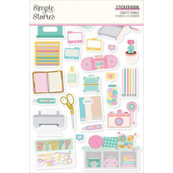Simple Stories Sticker Book 12/Sheets Crafty Things*