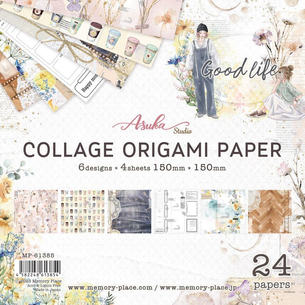 Asuka Studio Collage Origami Paper 6"X6" 24/Pkg Good Life