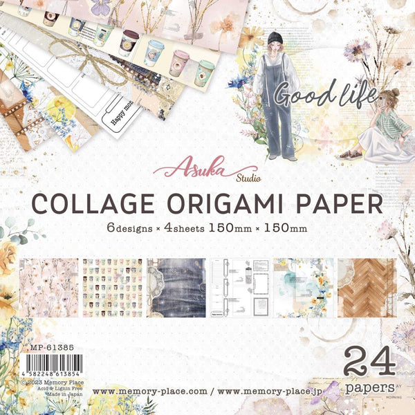 Asuka Studio Collage Origami Paper 6"X6" 24/Pkg Good Life*