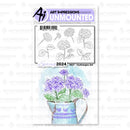 Art Impressions Watercolour Cling Rubber Stamps Hydrangea