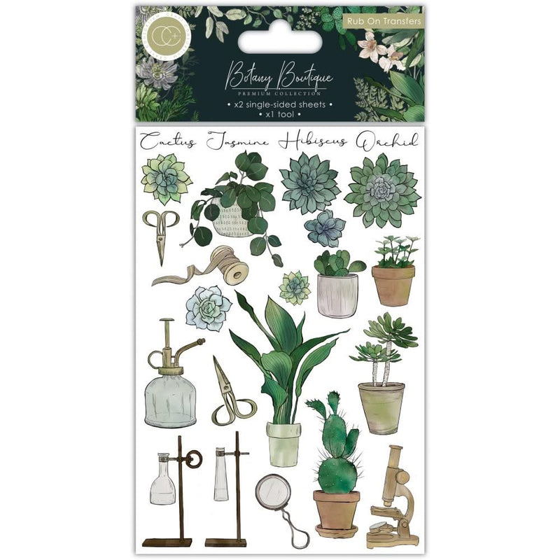 Craft Consortium Rub-On Transfers 2/Pkg Botany Boutique*