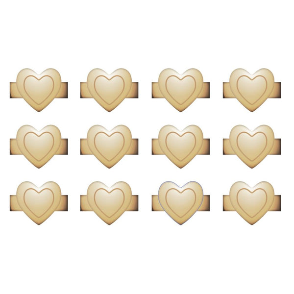 We R Charm Stapler Charm 12/Pkg Gold Heart