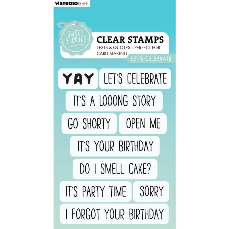 Studio Light Sweet Stories Clear Stamps Nr. 661, Let's Celebrate