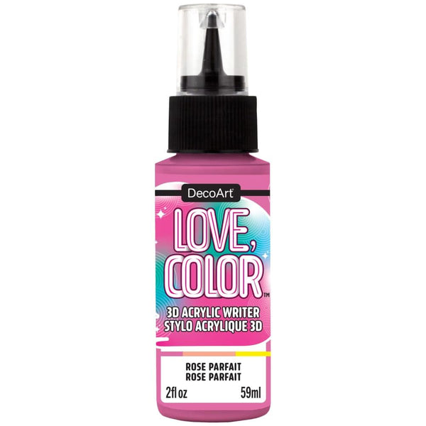 DecoArt Love Colour 3D Acrylic Writers 2oz - Rose Parfait*