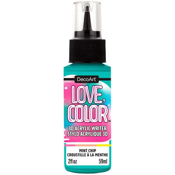 DecoArt Love Colour 3D Acrylic Writers 2oz - Mint Chip*