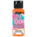 DecoArt Love Colour Eye Candy Acrylic Paint 2oz - Orange Crush*