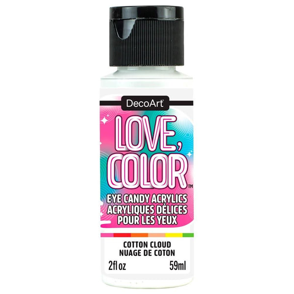 DecoArt Love Colour Eye Candy Acrylic Paint 2oz - Cotton Cloud*