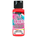 DecoArt Love Colour Eye Candy Acrylic Paint 2oz - Cherry Bomb*