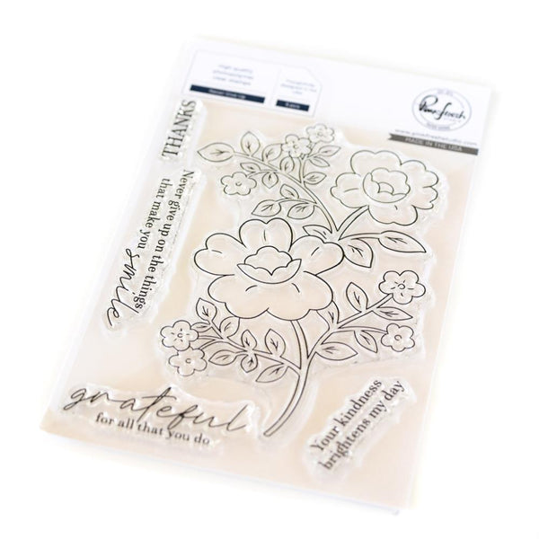 Pinkfresh Studio Clear Stamp Set 4"X6" Never Give Up