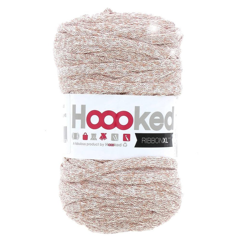 Hoooked Ribbon XL Lurex - Cristal White