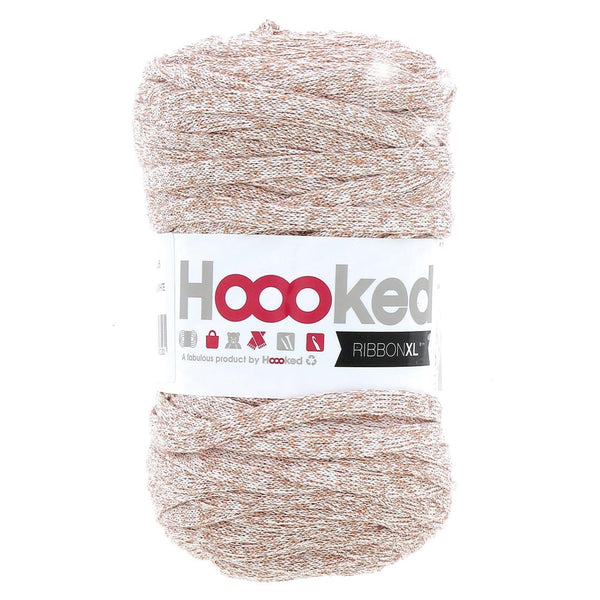 Hoooked Ribbon XL Lurex - Cristal White