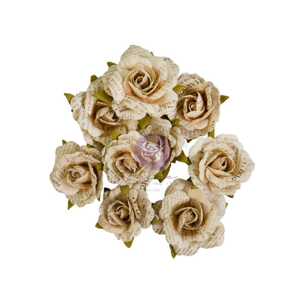 Prima Marketing Paper Flowers 9/Pkg Unearthed, Nature Academia