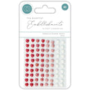 Craft Consortium Adhesive Enamel Hearts 80/Pkg Assorted Colors*