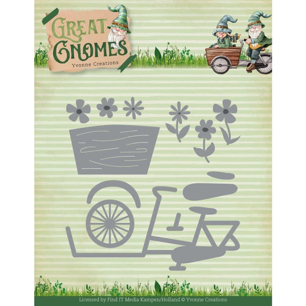 Find It Trading Yvonne Creations Die Gnome Cargo Bike, Great Gnomes*