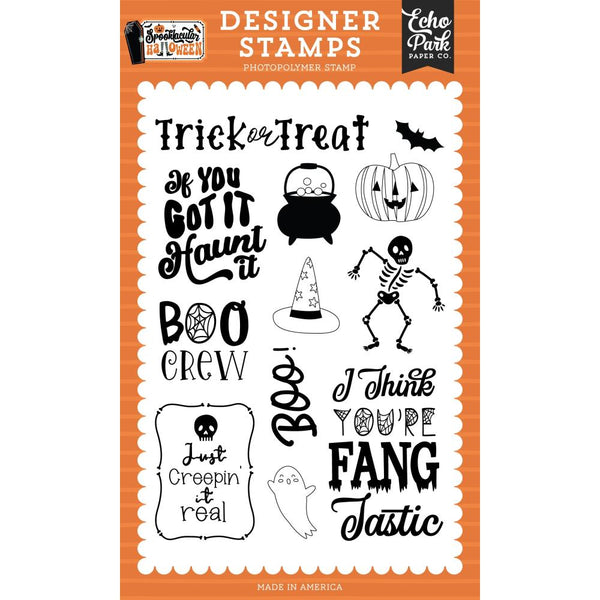 Echo Park Spooktacular Halloween Stamps Fang Tastic*