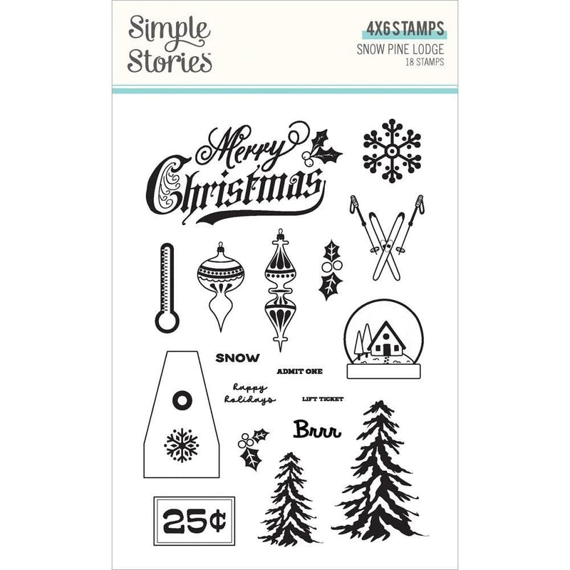 Simple Stories Snow Pine Lodge Clear Stamps Photopolymer*