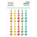 Simple Stories Snow Pine Lodge Enamel Dots GLITTER*