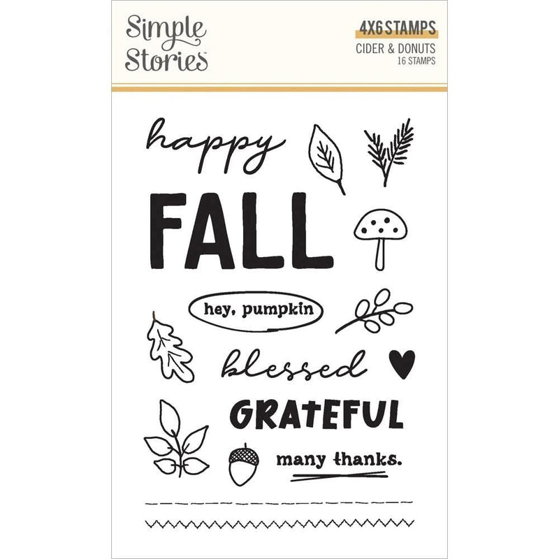 Simple Stories Cider & Donuts Clear Stamps Photopolymer*