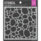 Hero Arts Stencil 6"X6" Pebbles & Stones