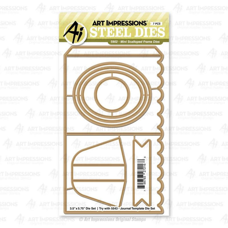 Art Impressions Die Set Mini Scalloped Frame*