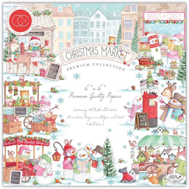 Craft Consortium Double-Sided Paper Pad 6"X6" 40/Pkg Christmas Market^*