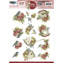 Find It Trading Precious Marieke Punchout Sheet Ruby Bird, Ruby Christmas*