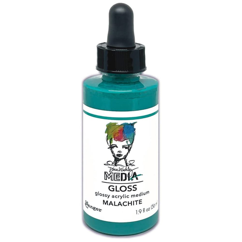Dina Wakley Media Gloss 2oz Dropper Style - Malachite*