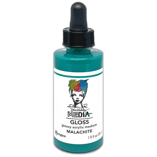 Dina Wakley Media Gloss 2oz Dropper Style - Malachite*