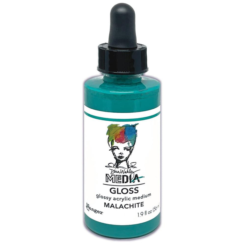 Dina Wakley Media Gloss 2oz Dropper Style - Malachite*