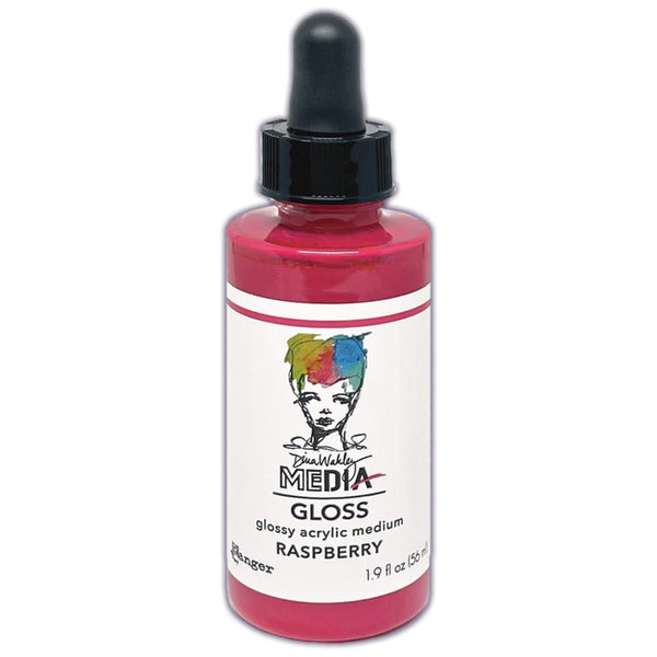 Dina Wakley Media Gloss 2oz Dropper Style - Raspberry*