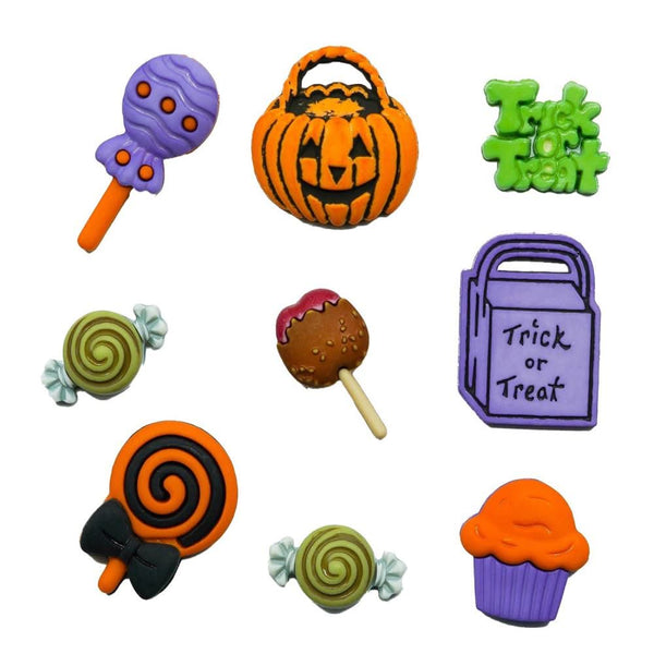 Buttons Galore Button Theme Pack Trick or Treat*